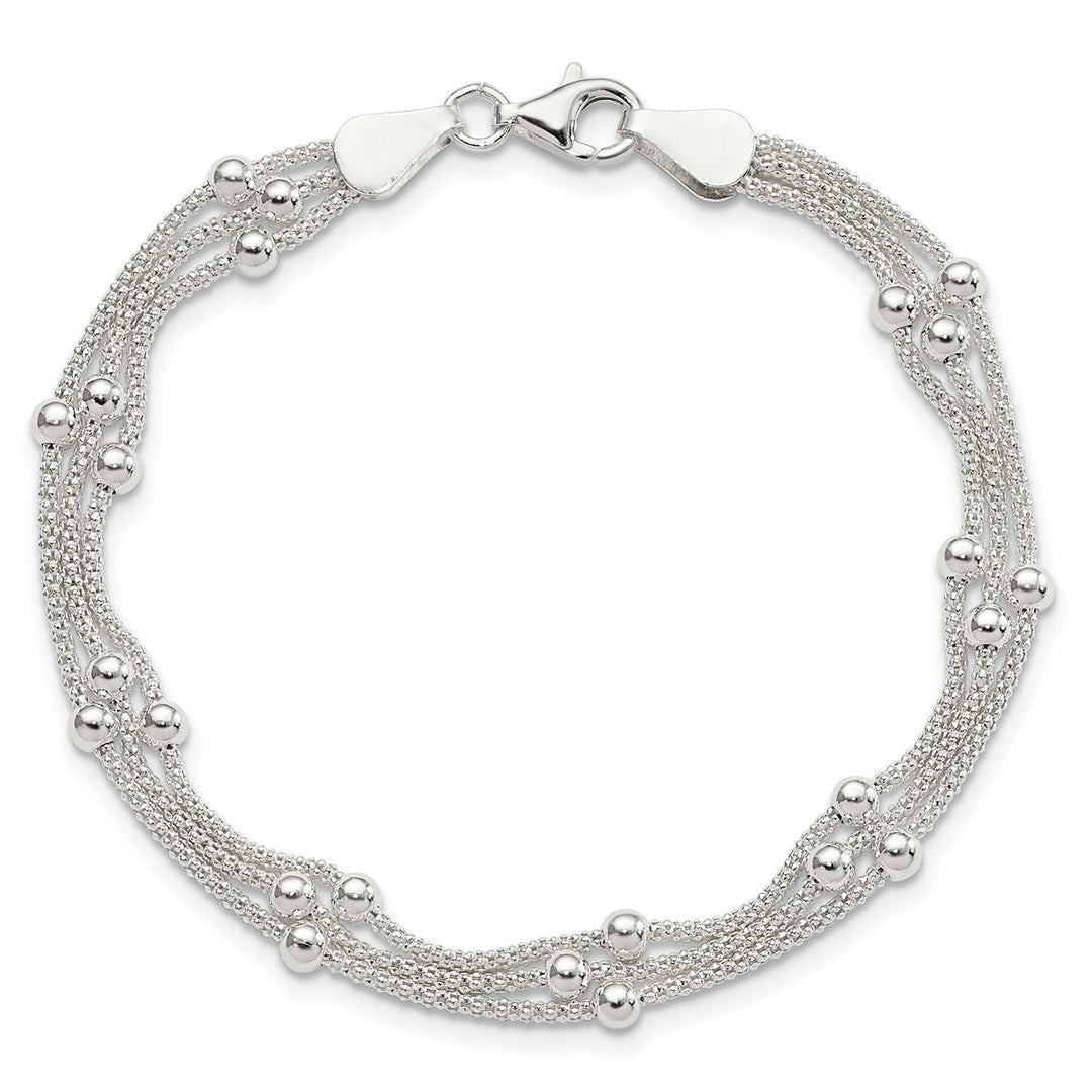 Sterling Silver 6mm Mesh Bracelet, 7