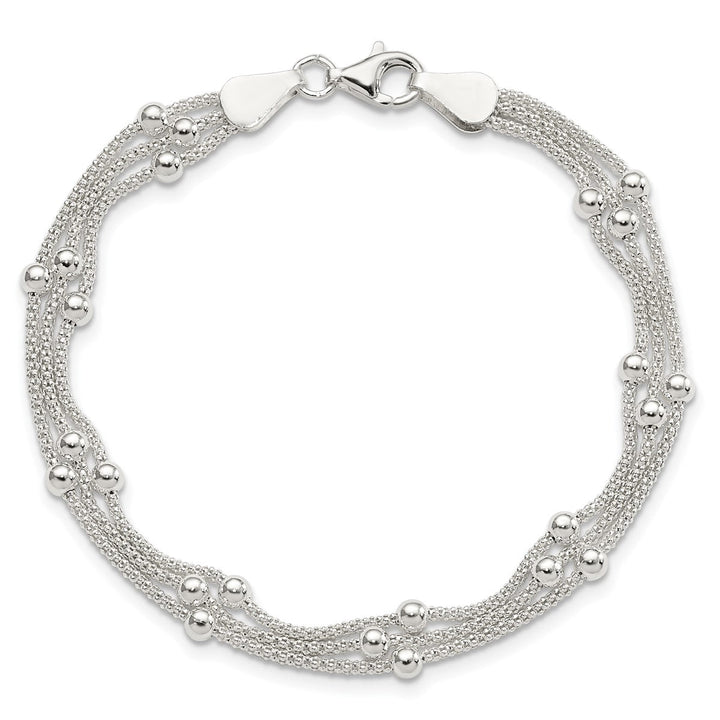 Sterling Silver 6mm Mesh Bracelet, 7" - Bracelet - Design Jewellers Edmonton