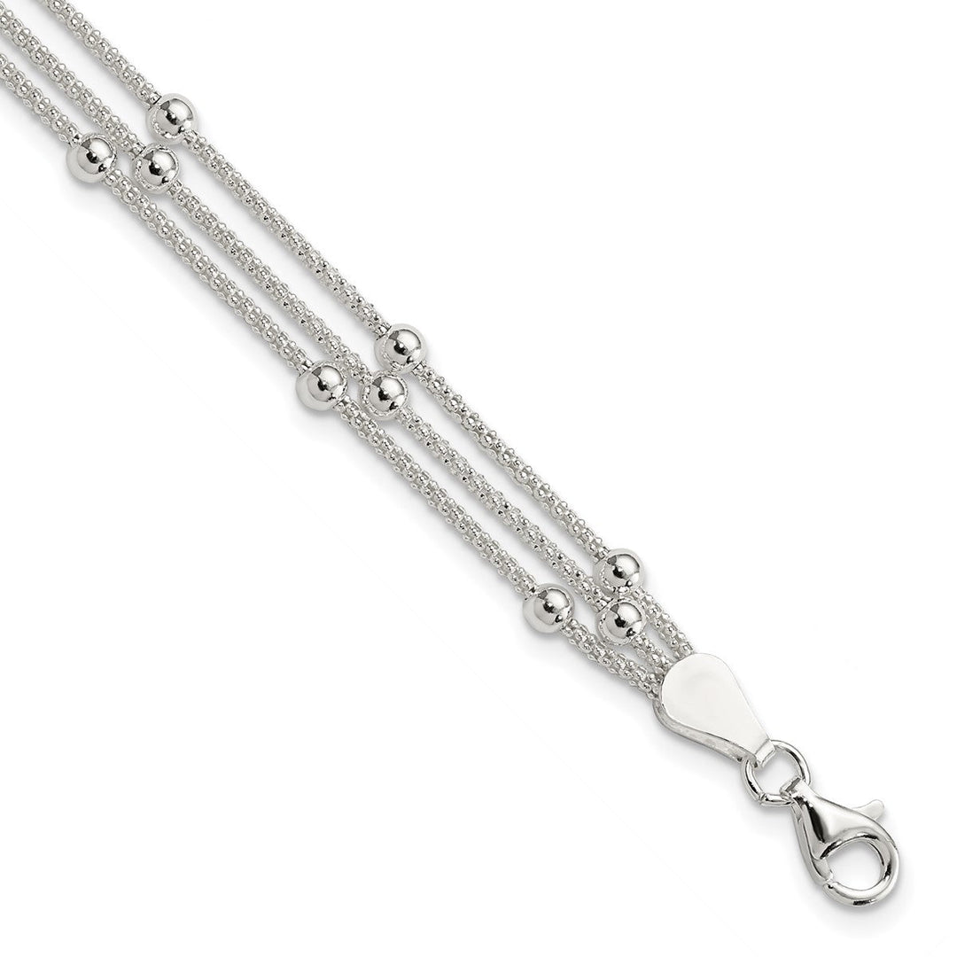 Sterling Silver 6mm Mesh Bracelet, 7"