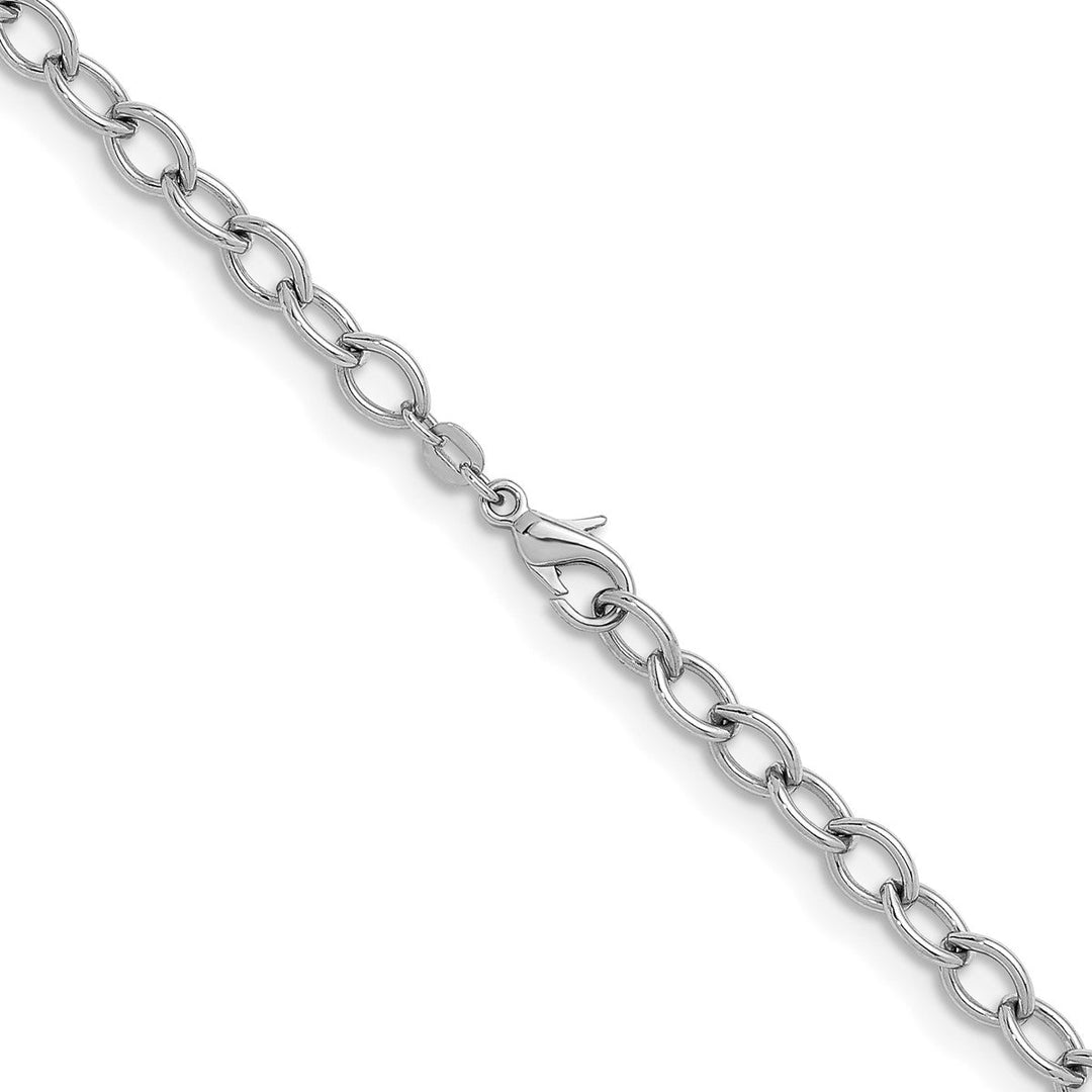 Sterling Silver 6mm Open Link Chain, 18