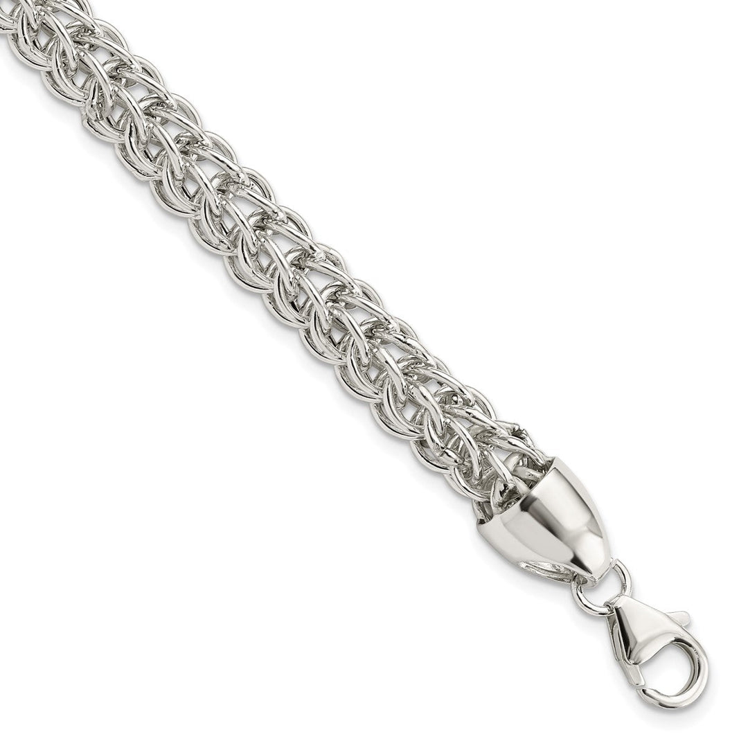 Sterling Silver 7.24mm Open Link Bracelet, 7.5"