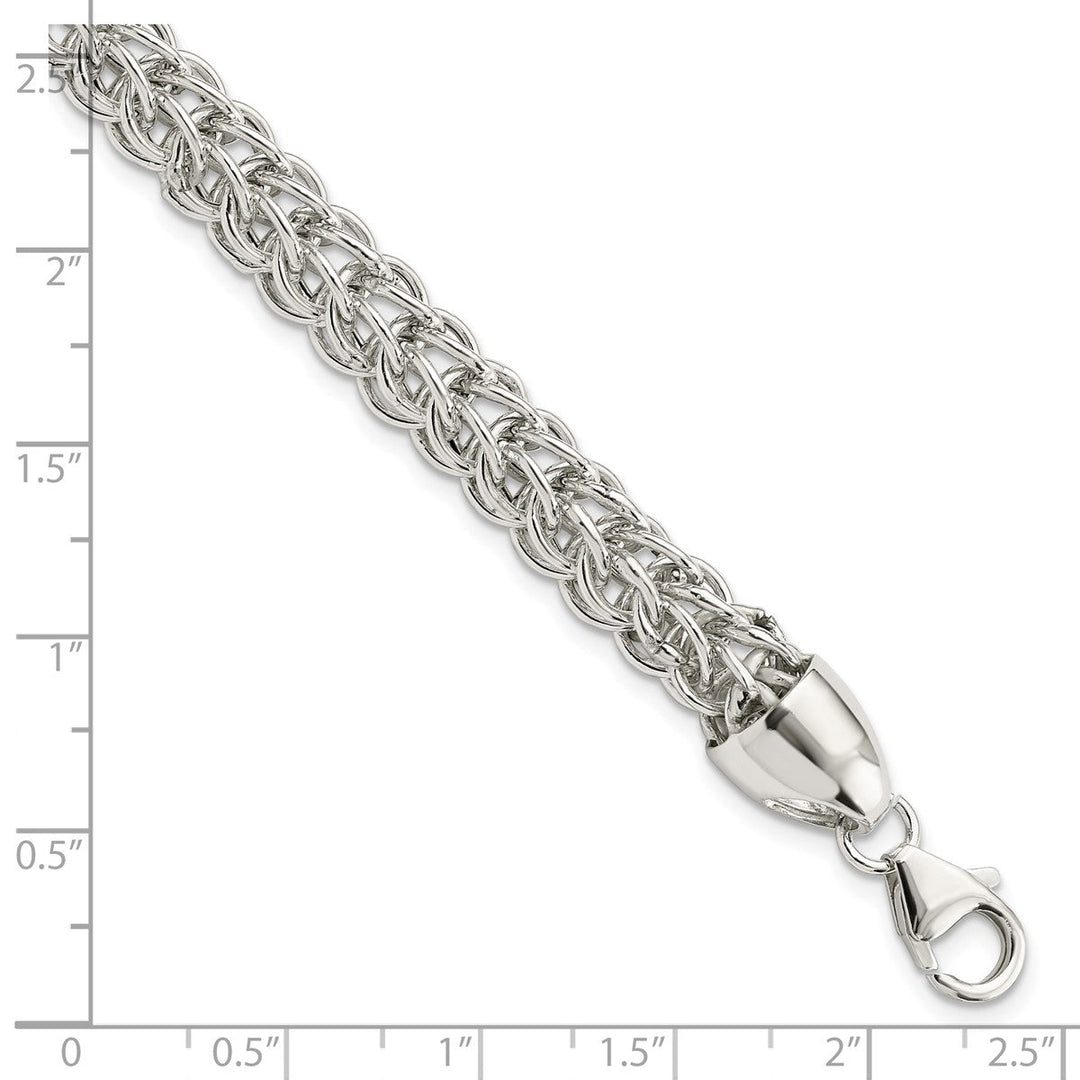 Sterling Silver 7.24mm Open Link Bracelet, 7.5