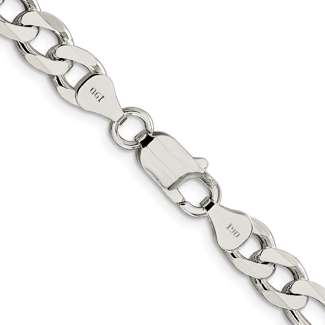 Sterling Silver 7.25mm Figaro Chain, 28