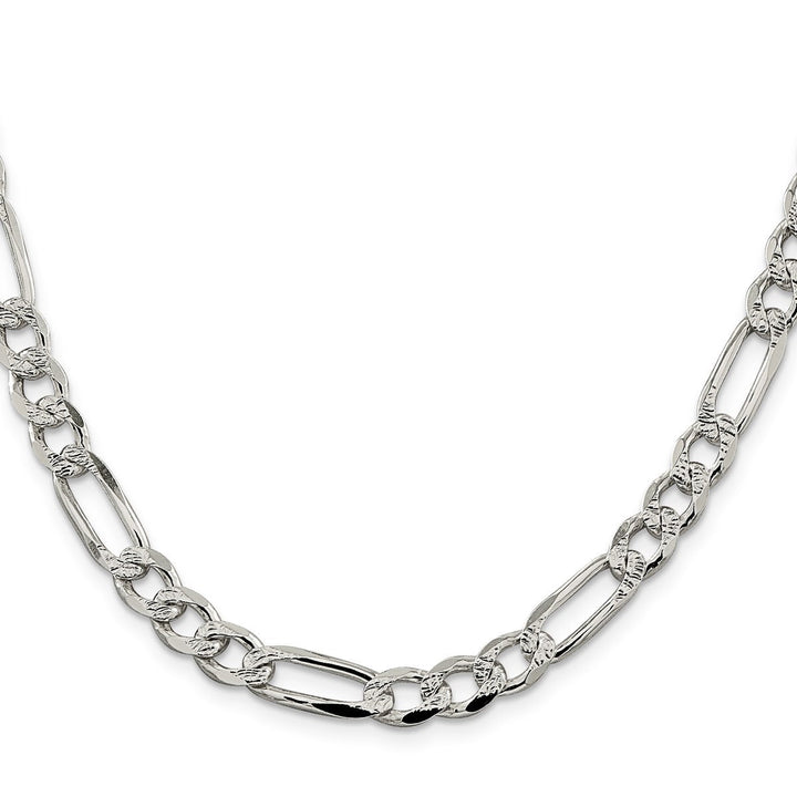 Sterling Silver 7.25mm Figaro Chain, 28" - Chain - Design Jewellers Edmonton