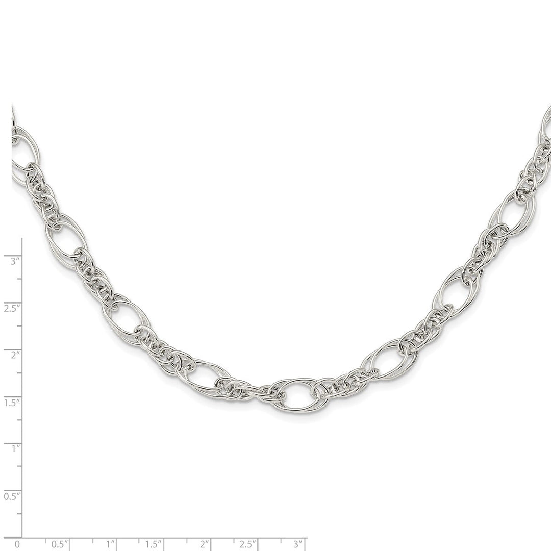 Sterling Silver 7.5mm Fancy Necklace, 18