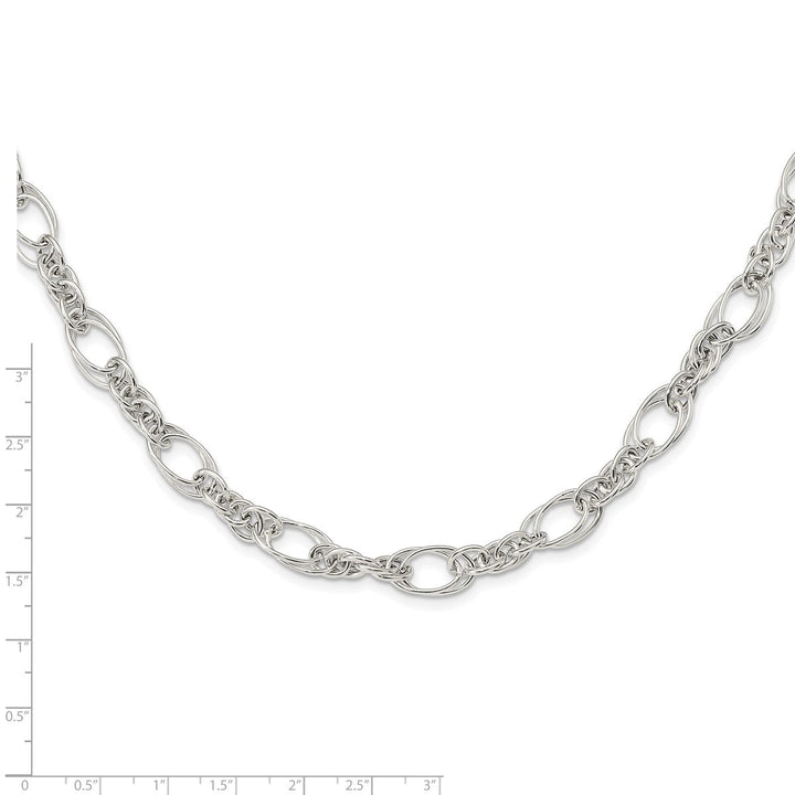 Sterling Silver 7.5mm Fancy Necklace, 18" - Necklace - Design Jewellers Edmonton