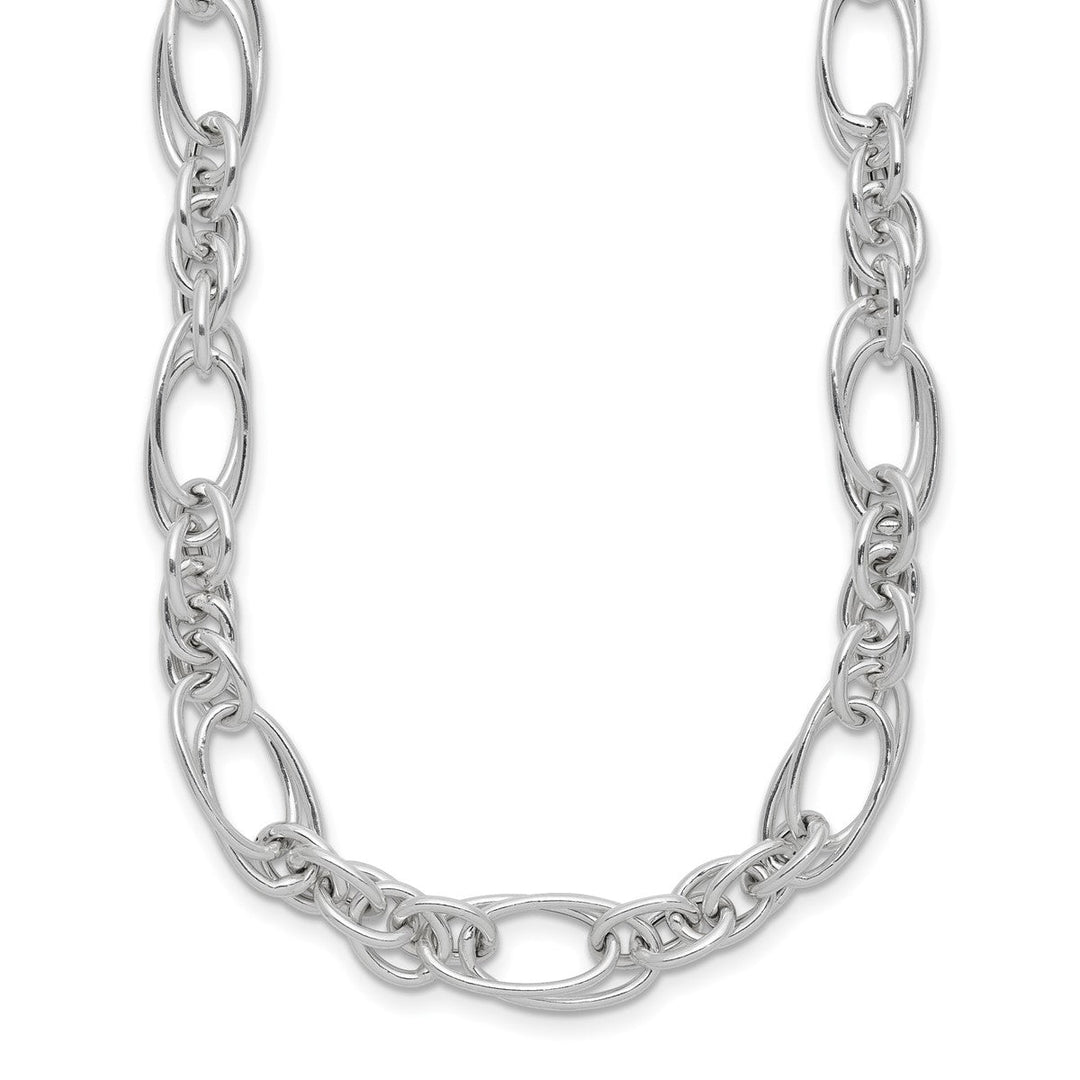 Sterling Silver 7.5mm Fancy Necklace, 18"