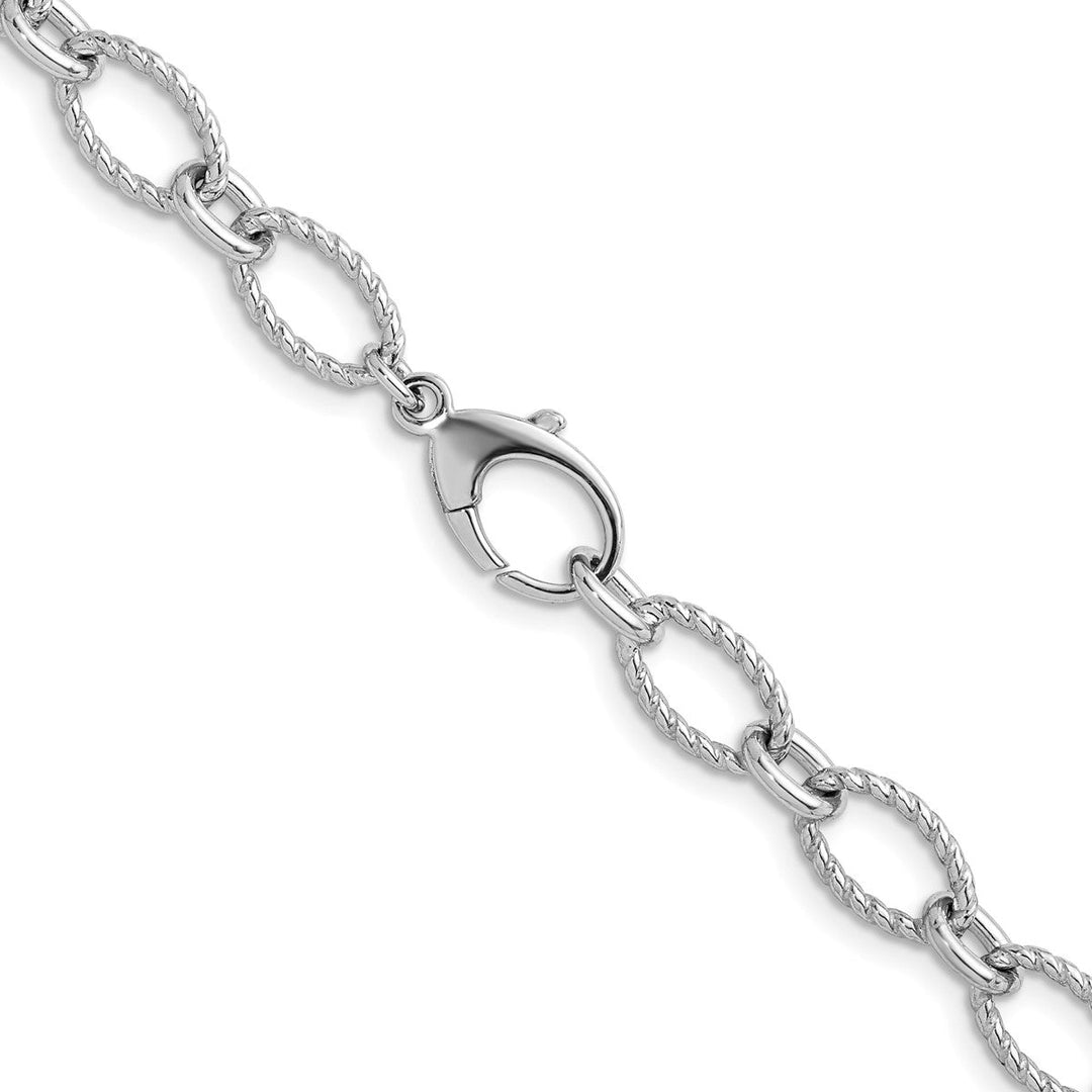 Sterling Silver 7.5mm Open Link Chain, 18