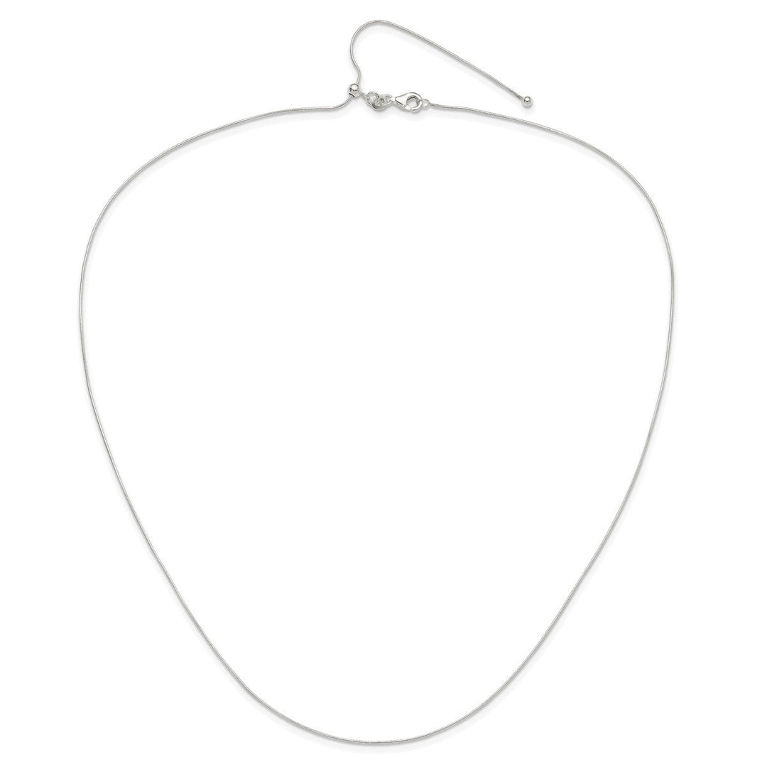 Sterling Silver 75mm Snake Necklace, 24