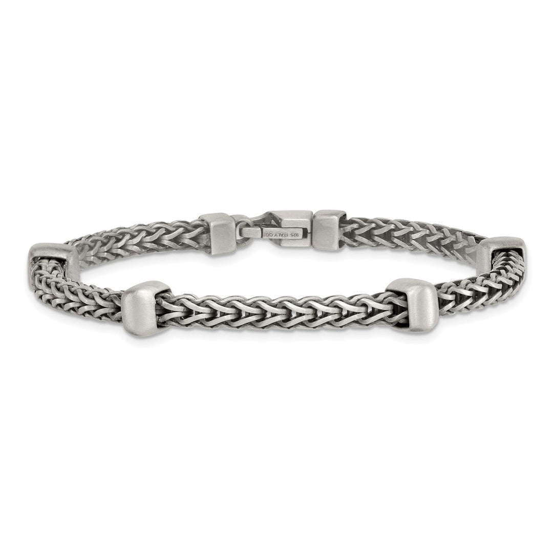 Sterling Silver 7.75mm Franco Bracelet, 8.5