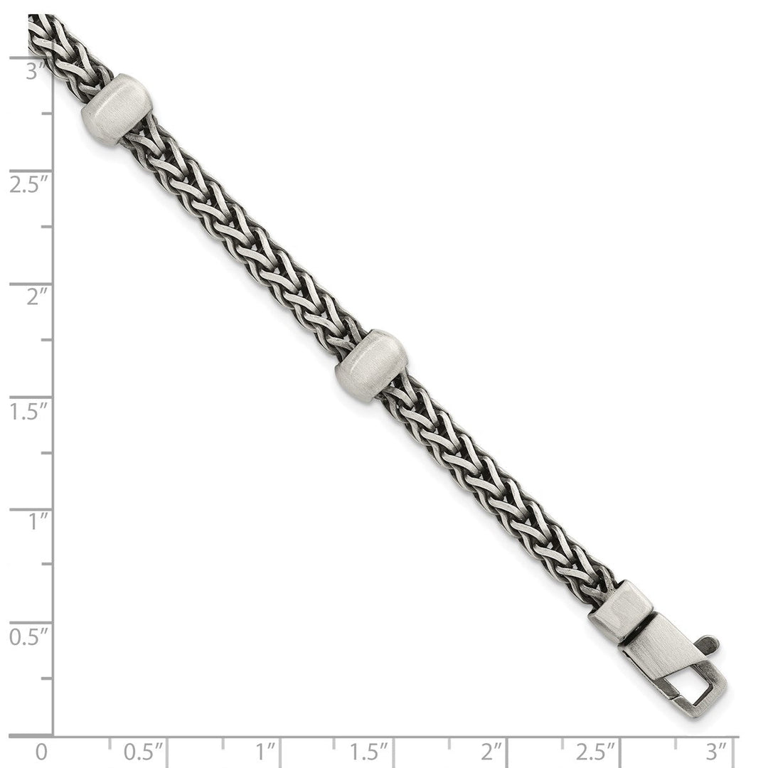 Sterling Silver 7.75mm Franco Bracelet, 8.5