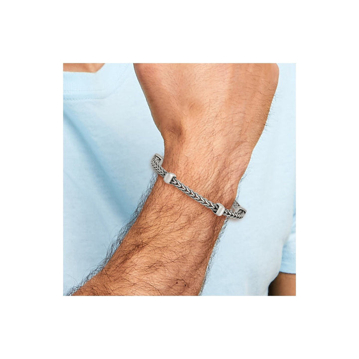 Sterling Silver 7.75mm Franco Bracelet, 8.5" - Bracelet - Design Jewellers Edmonton