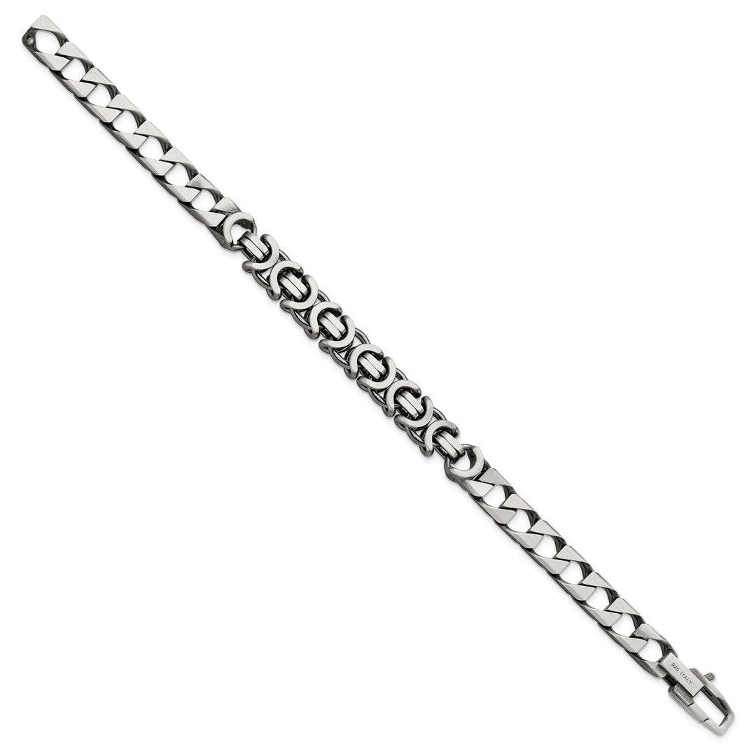 Sterling Silver 7.88mm Curb Bracelet, 8.5