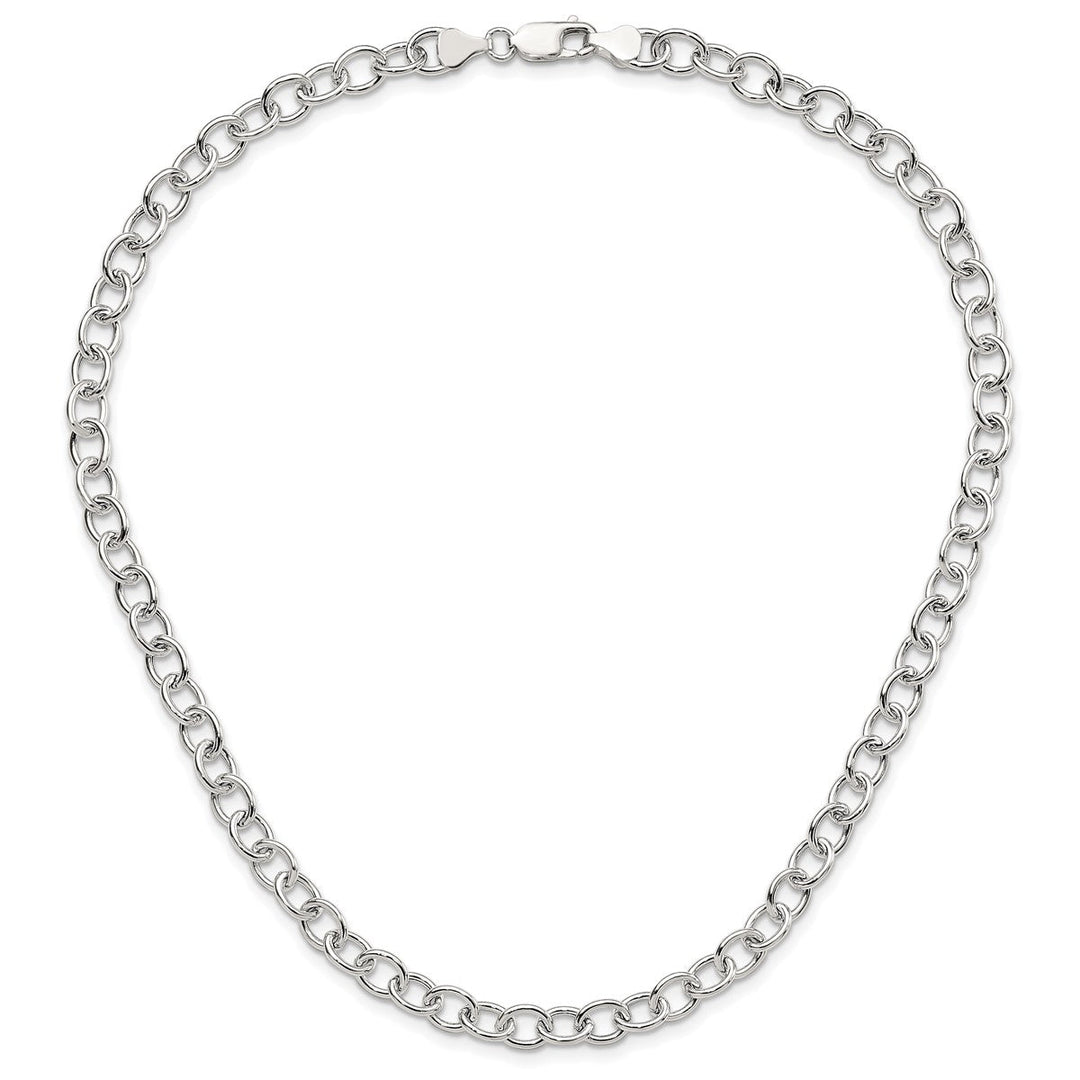Sterling Silver 7mm Cable Necklace, 18