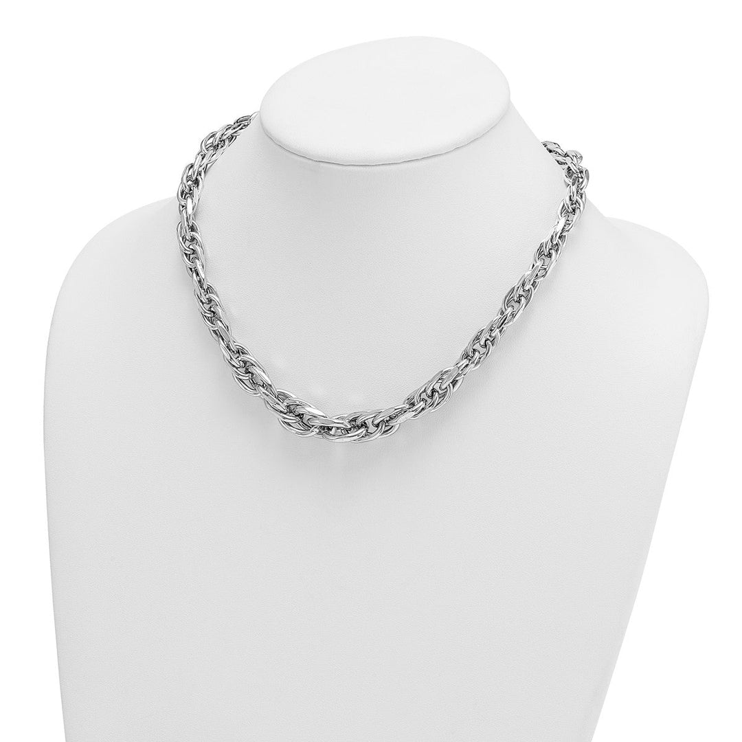 Sterling Silver 8.6 to 12.5 mm (tapered) Fancy Necklace, 18