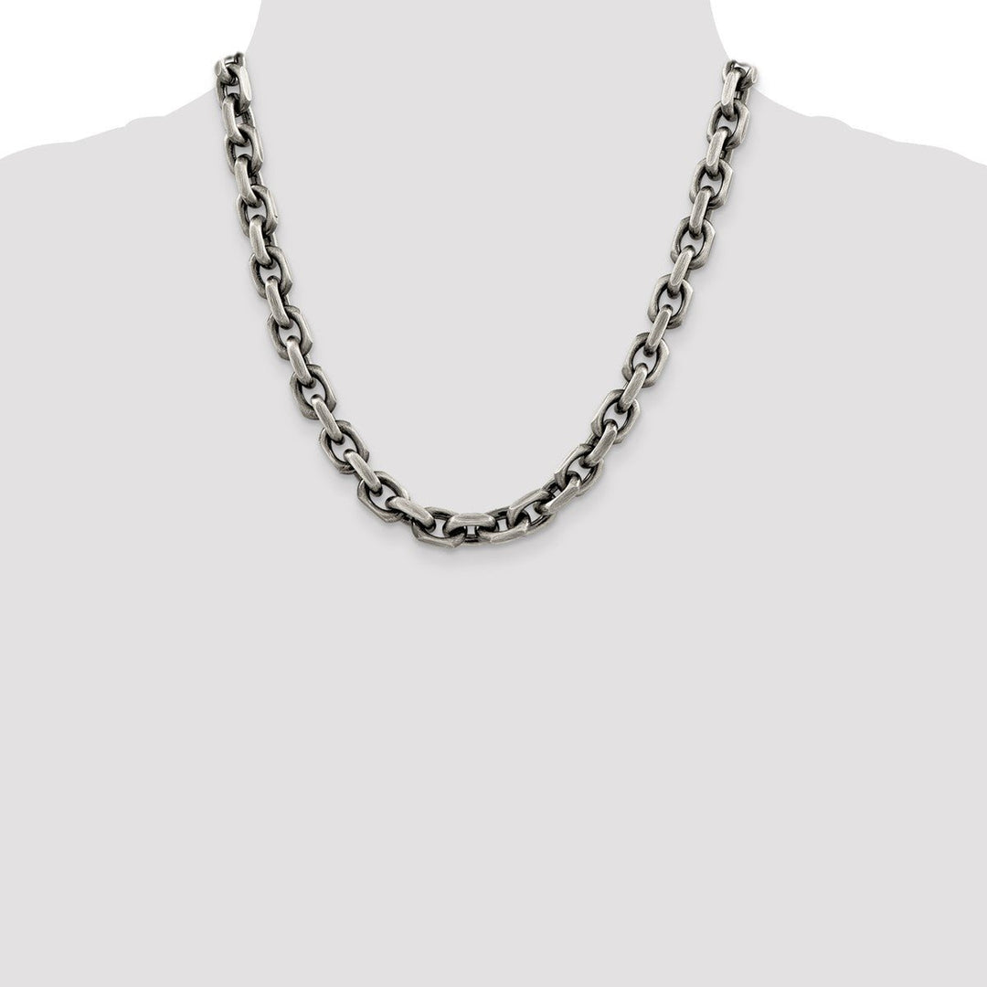 Sterling Silver 8.6mm Open Link Necklaces, 20