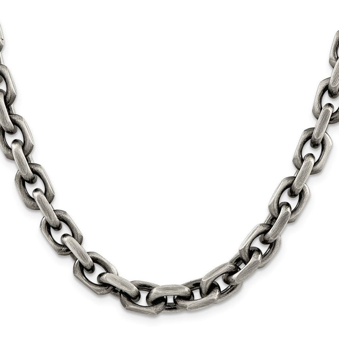 Sterling Silver 8.6mm Open Link Necklaces, 20