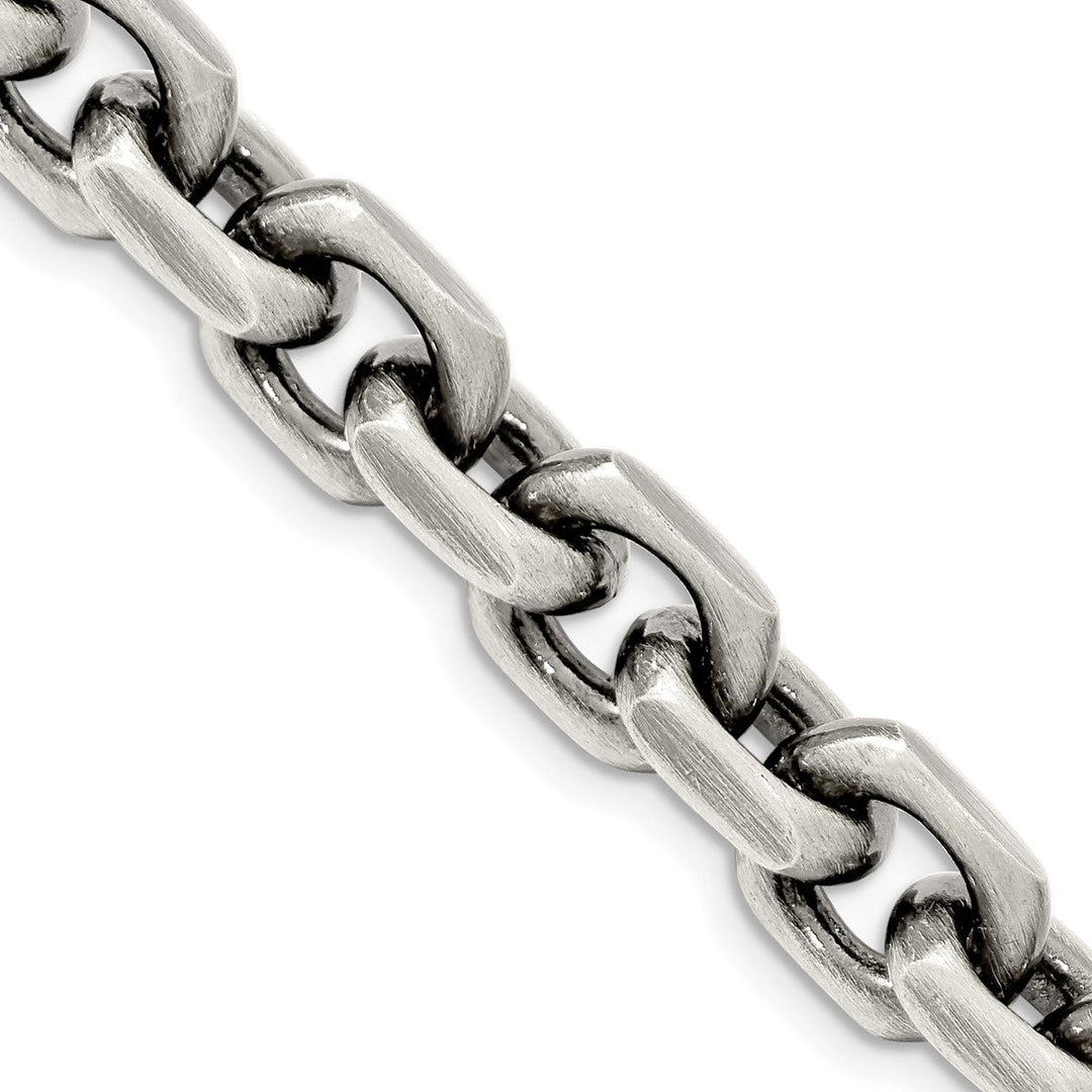 Sterling Silver 8.6mm Open Link Necklaces, 20"