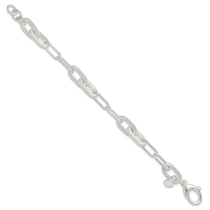 Sterling Silver 8.6mm Paperclip Bracelet, 7.5" - Bracelet - Design Jewellers Edmonton