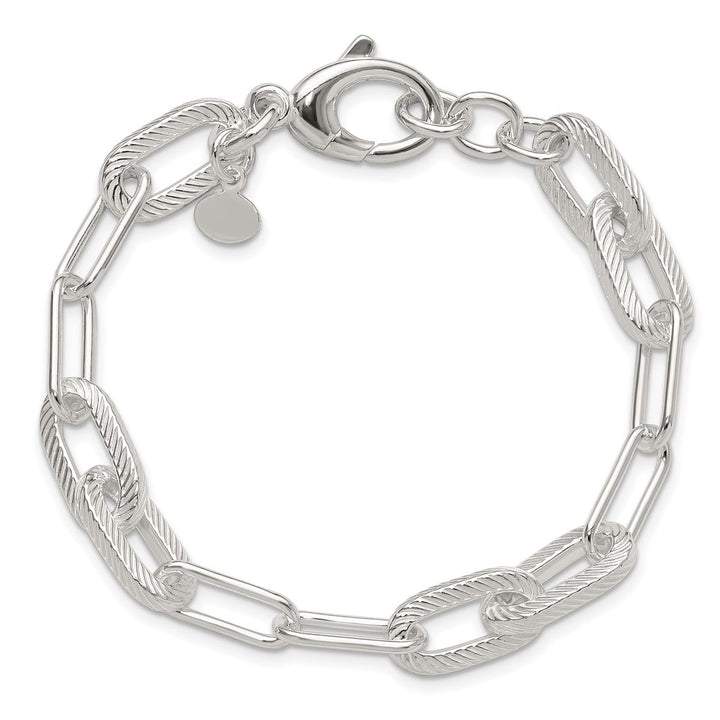Sterling Silver 8.6mm Paperclip Bracelet, 7.5" - Bracelet - Design Jewellers Edmonton