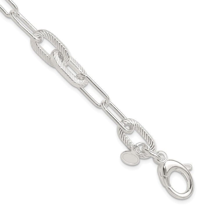 Sterling Silver 8.6mm Paperclip Bracelet, 7.5" - Bracelet - Design Jewellers Edmonton