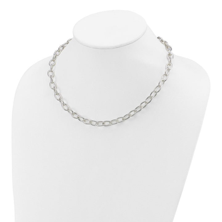 Sterling Silver 8mm Cable Necklace, 18" - Necklace - Design Jewellers Edmonton