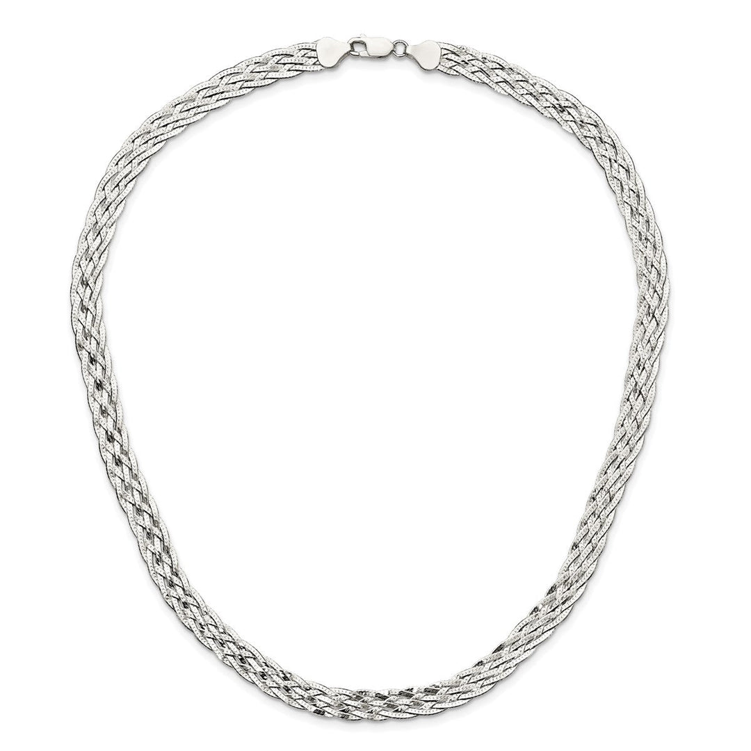 Sterling Silver 8mm Fancy Necklace, 18