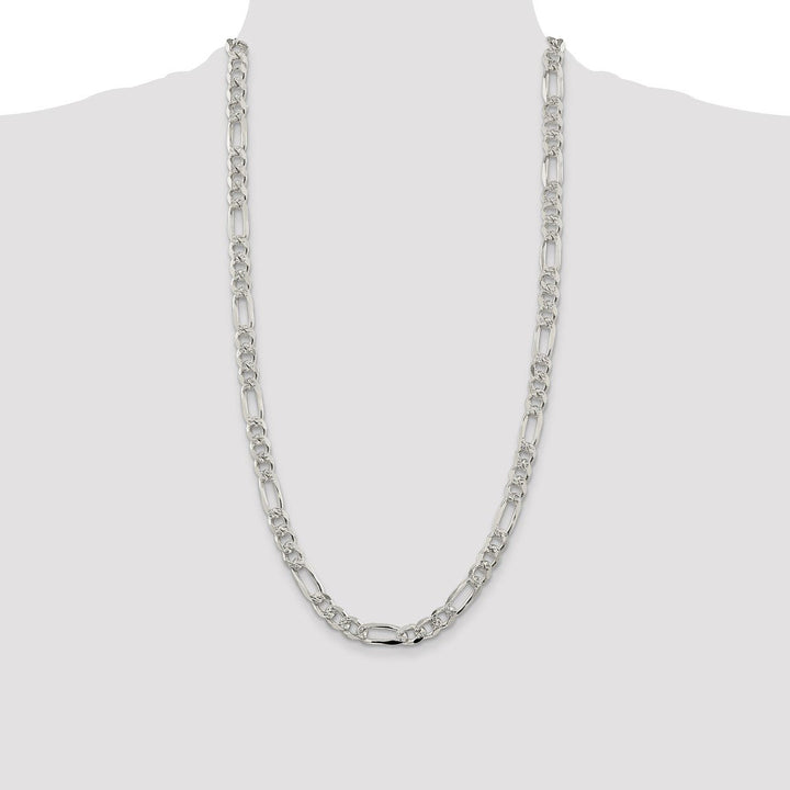Sterling Silver 8mm Figaro Chain, 28" - Chain - Design Jewellers Edmonton