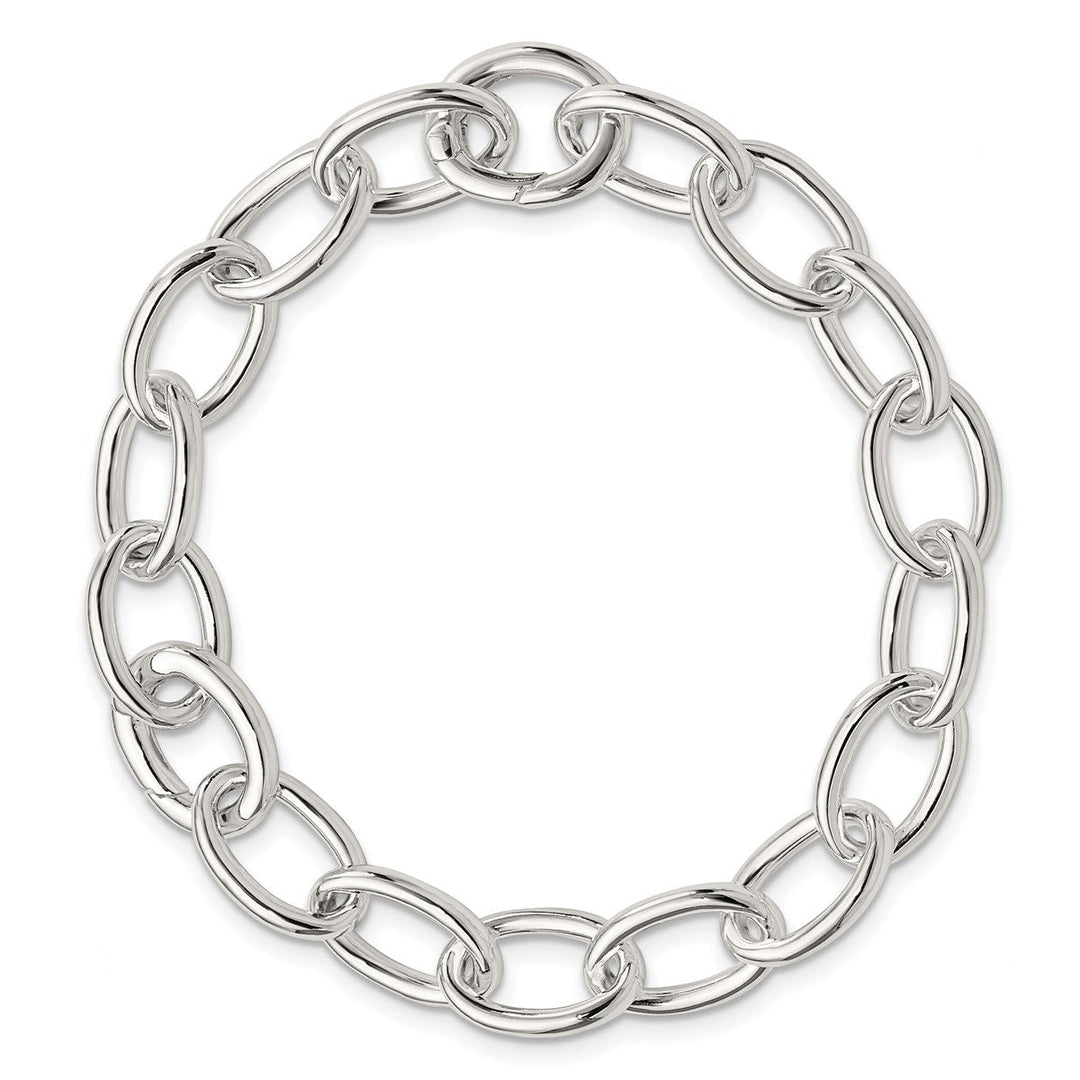 Sterling Silver 9.15mm Link, Other Bracelet, 7