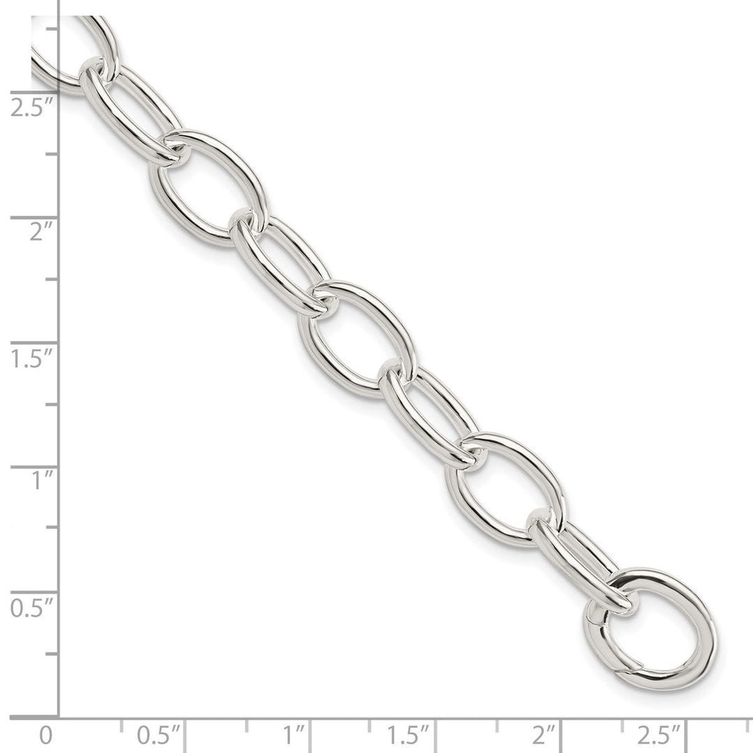 Sterling Silver 9.15mm Link, Other Bracelet, 7
