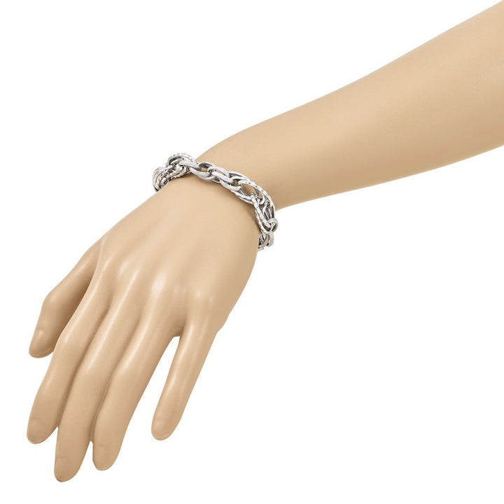 Sterling Silver 9.25 to 11 mm (range) Link, Other Bracelet, 7.75" - Bracelet - Design Jewellers Edmonton