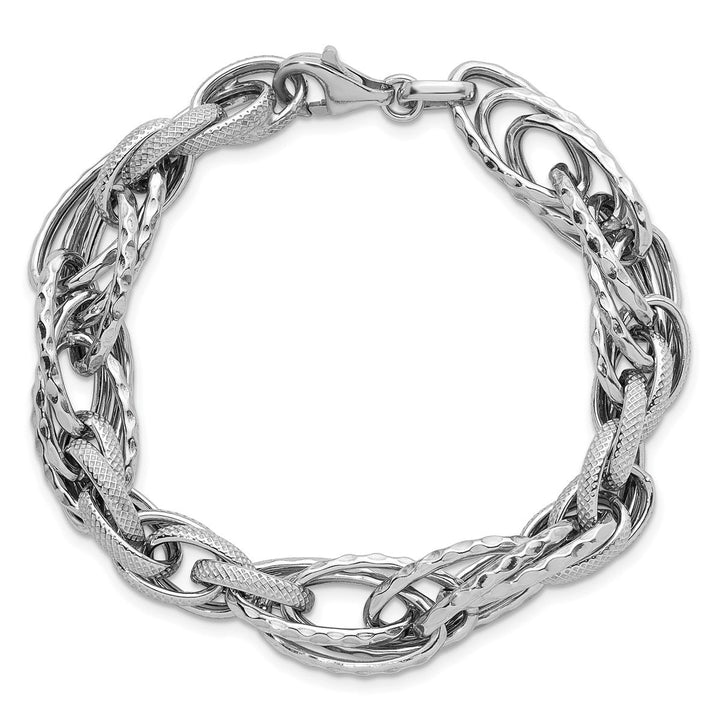 Sterling Silver 9.25 to 11 mm (range) Link, Other Bracelet, 7.75" - Bracelet - Design Jewellers Edmonton