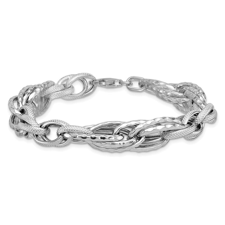 Sterling Silver 9.25 to 11 mm (range) Link, Other Bracelet, 7.75" - Bracelet - Design Jewellers Edmonton
