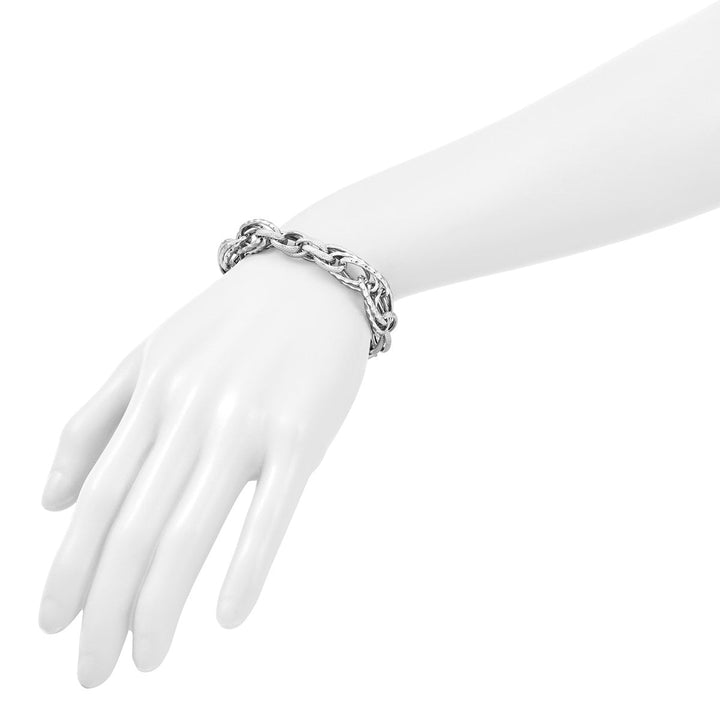 Sterling Silver 9.25 to 11 mm (range) Link, Other Bracelet, 7.75" - Bracelet - Design Jewellers Edmonton