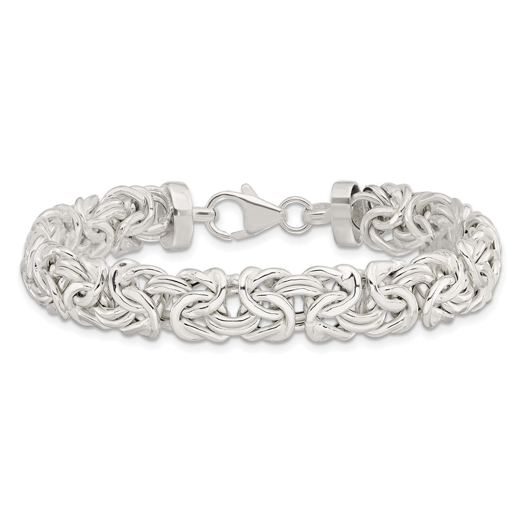 Sterling Silver 9.43mm Byzantine Bracelets, 7