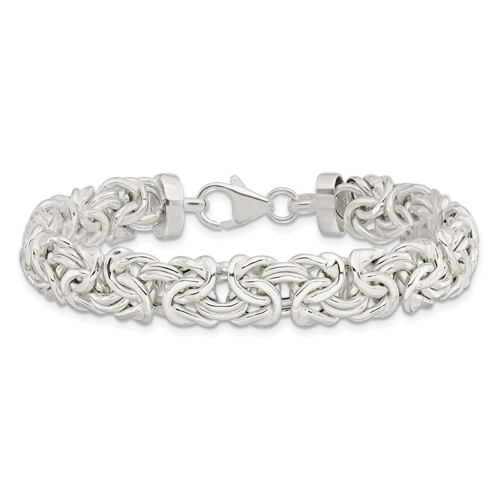 Sterling Silver 9.43mm Byzantine Bracelets, 7" - Chain - Design Jewellers Edmonton
