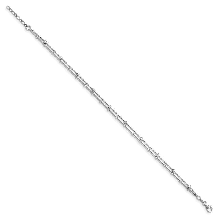 Sterling Silver Ball (Beaded) Anklet, 9" - Anklet - Design Jewellers Edmonton