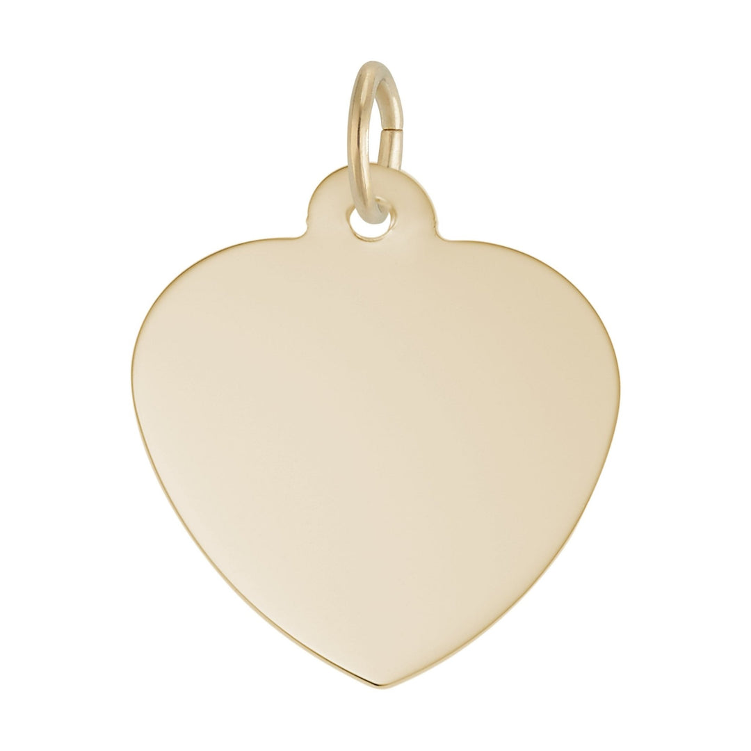 Sterling Silver Engravable Heart Pendant - Initial Necklace or Pendant - Design Jewellers Edmonton