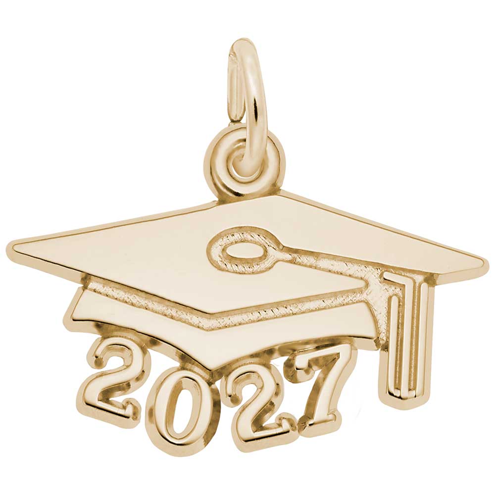 Sterling Silver Graduation Cap Pendant - Initial Necklace or Pendant - Design Jewellers Edmonton