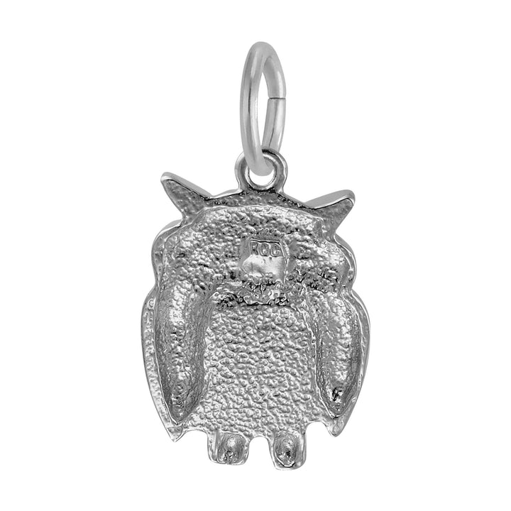Sterling Silver Wise Owl Charm Pendant - Initial Necklace or Pendant - Design Jewellers Edmonton