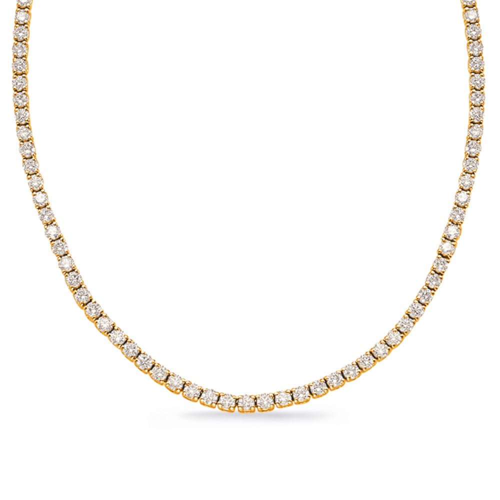 STUNNING GOLD DIAMOND NECKLACE - Design Jewellers Edmonton