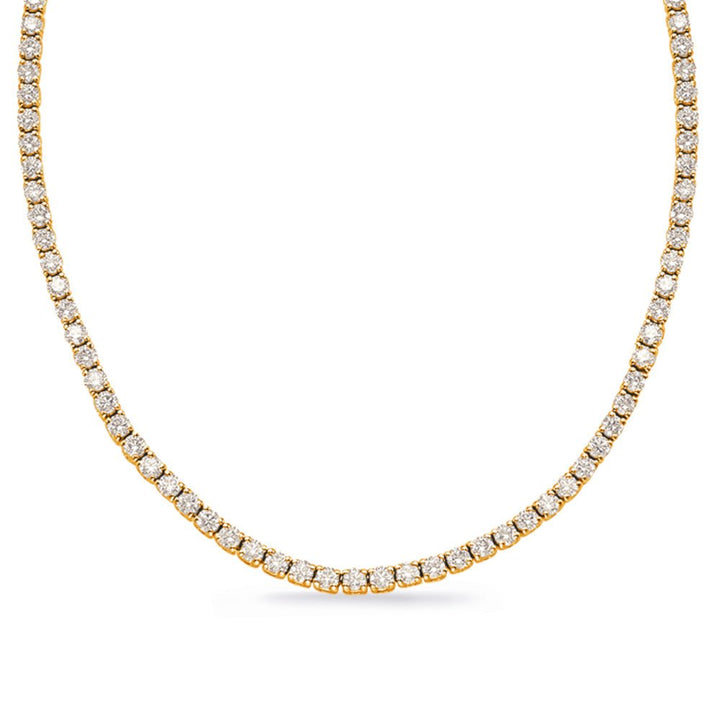 STUNNING GOLD DIAMOND NECKLACE - Design Jewellers Edmonton