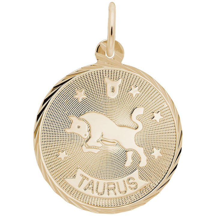Taurus Constellation Disc Charm - Charms - Design Jewellers Edmonton