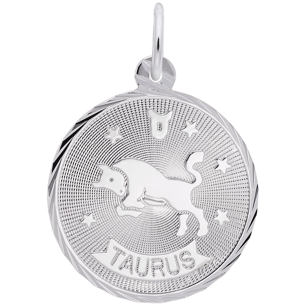 Taurus Constellation Disc Charm - Charms - Design Jewellers Edmonton