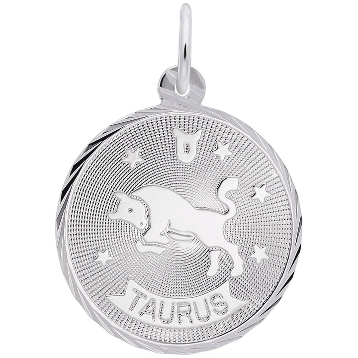 Taurus Constellation Disc Charm - Charms - Design Jewellers Edmonton