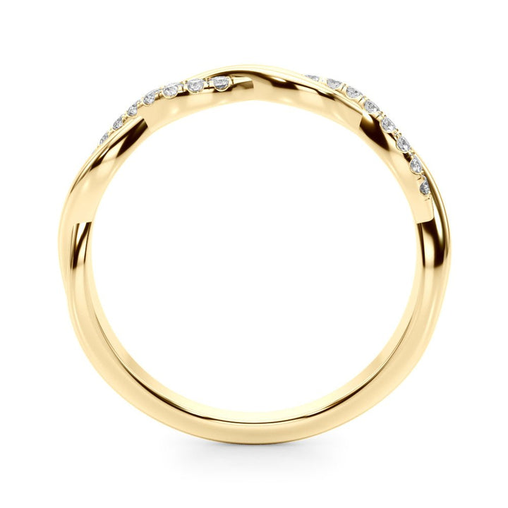 Twisted Diamond Wedding Band - Wedding Band - Design Jewellers Edmonton
