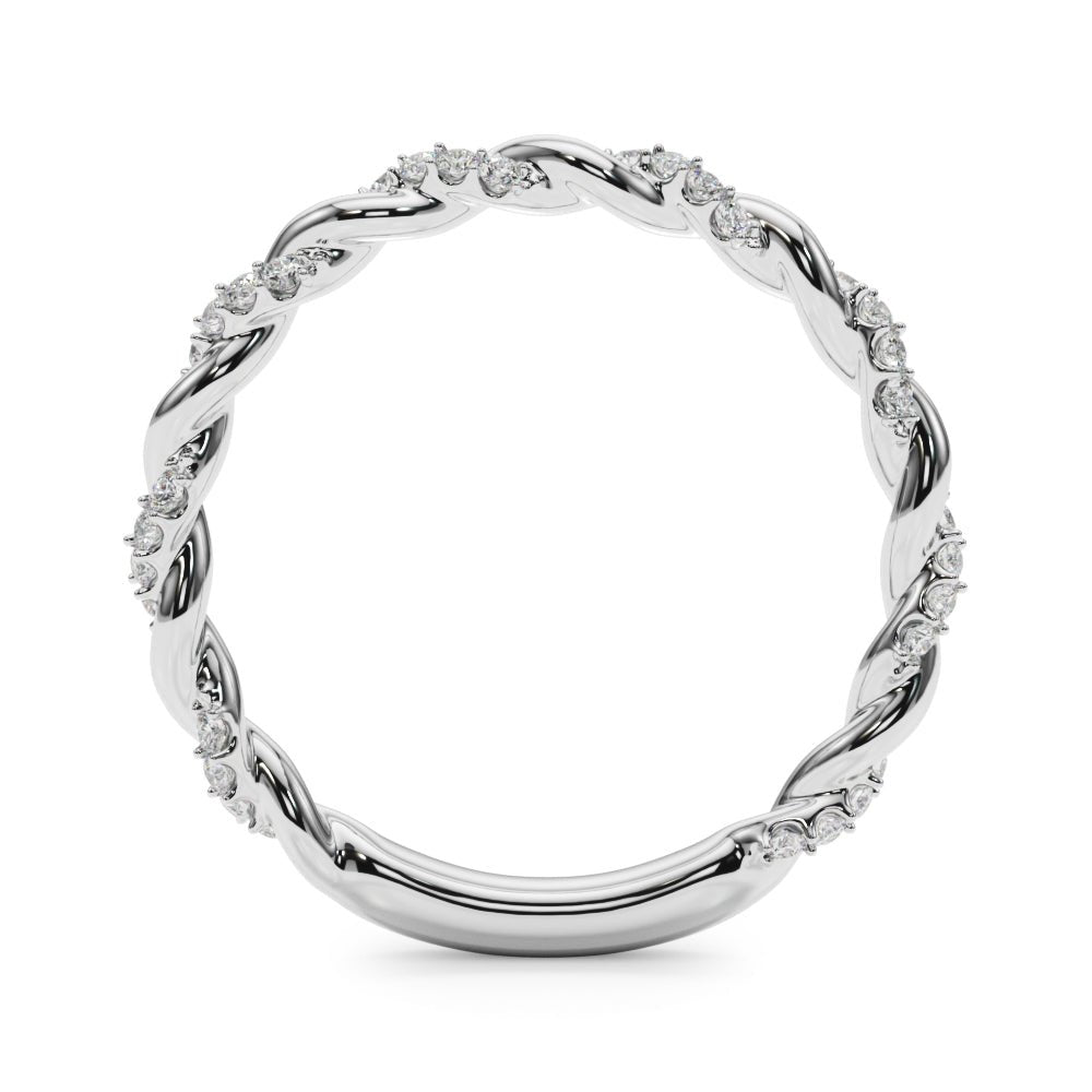 Twisting Alternating Wedding Band - Wedding Band - Design Jewellers Edmonton