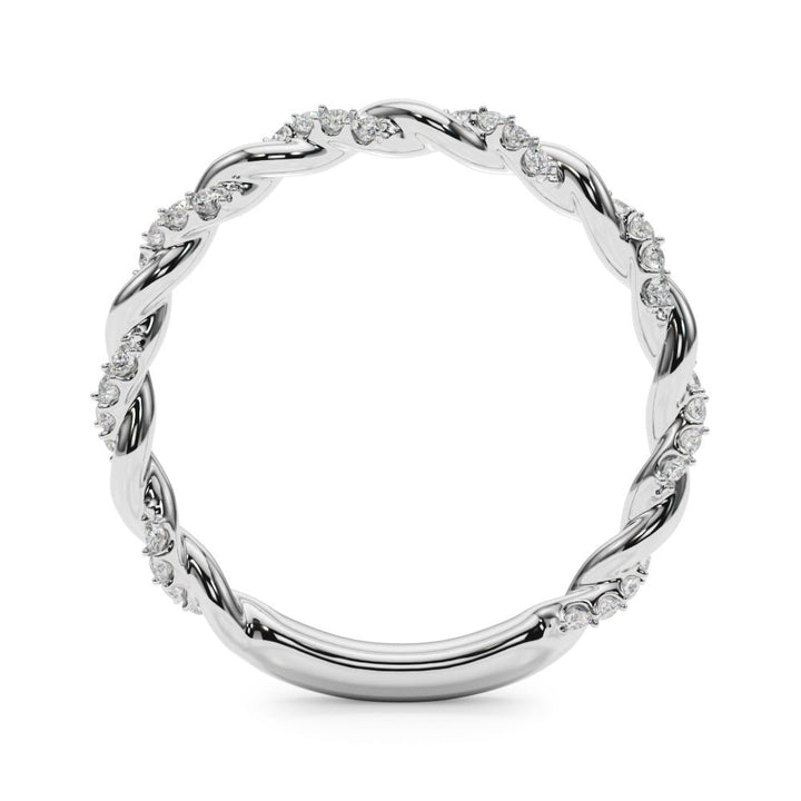 Twisting Alternating Wedding Band - Wedding Band - Design Jewellers Edmonton