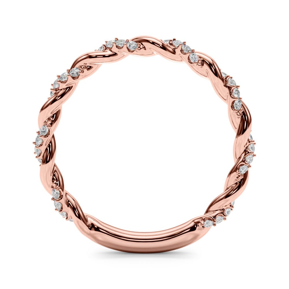 Twisting Alternating Wedding Band - Wedding Band - Design Jewellers Edmonton