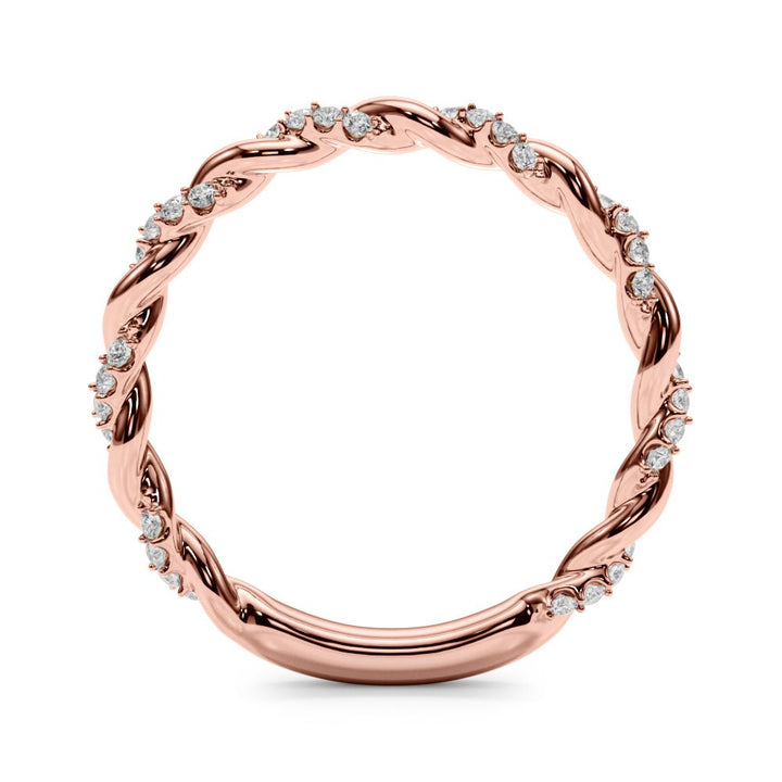 Twisting Alternating Wedding Band - Wedding Band - Design Jewellers Edmonton